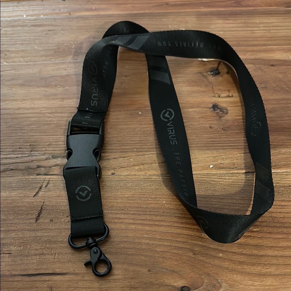 Virus Black Lanyard